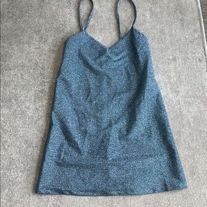 blue sparkle zara mini dress